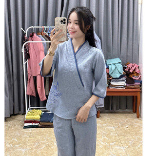 Nhật An Vải Vân Mây # Đồ Lam Đi Chùa