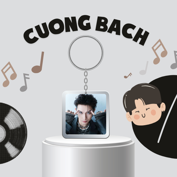 Móc khoá/ Keyring mica CƯỜNG BẠCH / BẠCH HỒNG CƯỜNG Tân binh Toàn năng-UPRIZE
