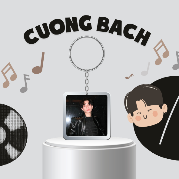 Móc khoá/ Keyring mica CƯỜNG BẠCH / BẠCH HỒNG CƯỜNG Tân binh Toàn năng-UPRIZE
