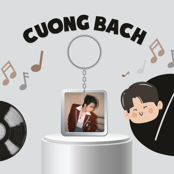 Móc khoá/ Keyring mica CƯỜNG BẠCH / BẠCH HỒNG CƯỜNG Tân binh Toàn năng-UPRIZE