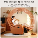 Ghế Sofa Ghế Bành Ghế Thư Giãn Tặng Bố Mẹ Điều Chỉnh Góc Nằm Tay Linh Hoạt 110 Đến 160 Độ Êm Ái — ảnh 7
