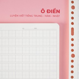 [New] 100 Tờ Giấy Refill 100GSM Classmate Luyện Viết Tiếng Trung Nhật Hàn , Ruột Sổ Còng Ô Vuông, Ô Điền, Matrix Line