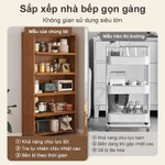 Tủ Đựng Đồ Tủ Bếp Tủ Sách Kệ Bếp Đa Năng Lưu Trữ Đa Tầng Cửa Mây Tre Đan Cổ Điển Chống Nấm Mốc — ảnh 5