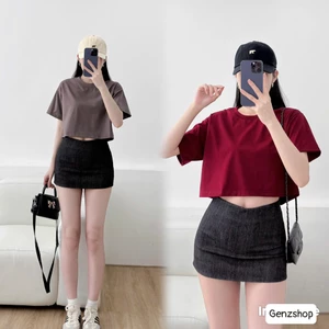 ÁO CROPTOP TRƠN FULL MÀU FORM RỘNG BEST SELLER BST26