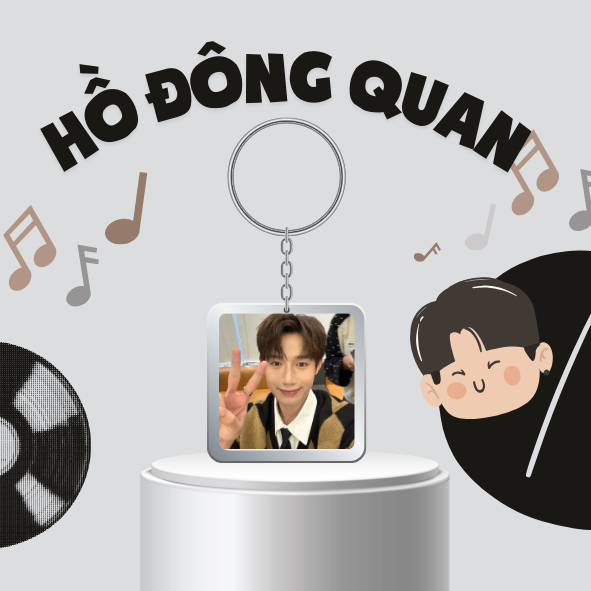 Móc khoá/Keyring mica HỒ ĐÔNG QUAN - TÂN BINH TOÀN NĂNG