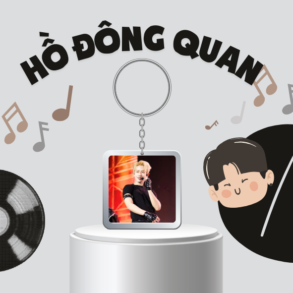 Móc khoá/Keyring mica HỒ ĐÔNG QUAN - TÂN BINH TOÀN NĂNG