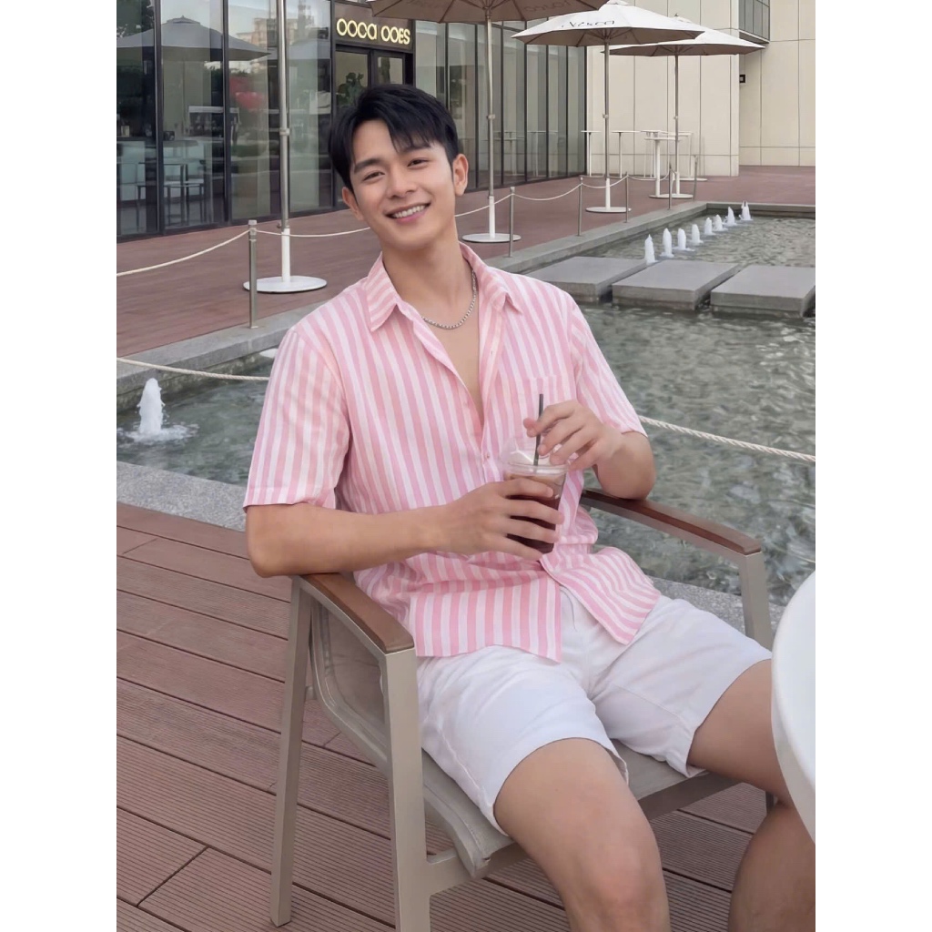 [SALE 7/7] Áo Sơ Mi Kẻ Cộc Tay Vải Linen ZAAGAT Form Rộng Phù Hợp Nam Nữ Mặc Dạo Phố, Đi Biển