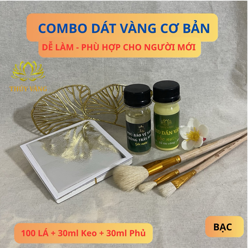 Combo dát vàng 24k trang trí, Dễ làm, cho người mới
