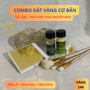 Combo dát vàng 24k trang trí, Dễ làm, cho người mới