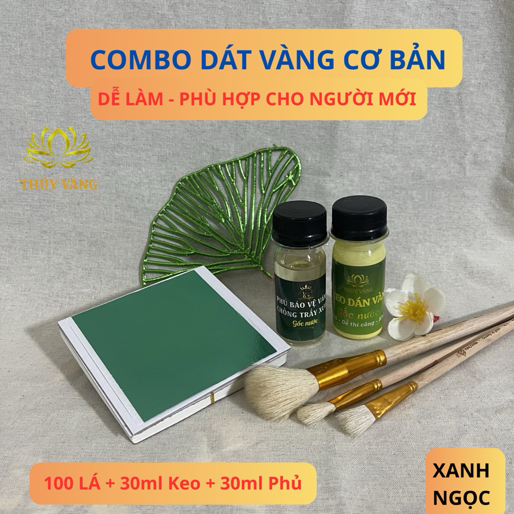Combo dát vàng 24k trang trí, Dễ làm, cho người mới