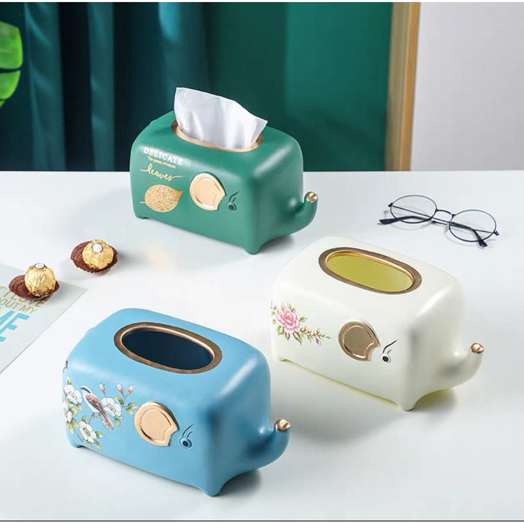 Hộp đựng khăn giấy rút sang trọng bàn làm việc/bàn khách