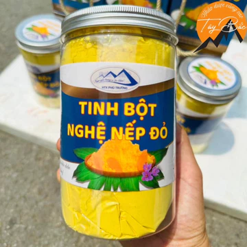 Tinh bột nghệ nếp đỏ Tây Bắc nano curcumin nguyên chất loại 1 (500g, 1kg). Tinh bột nghệ nano uống, trộn mật ong