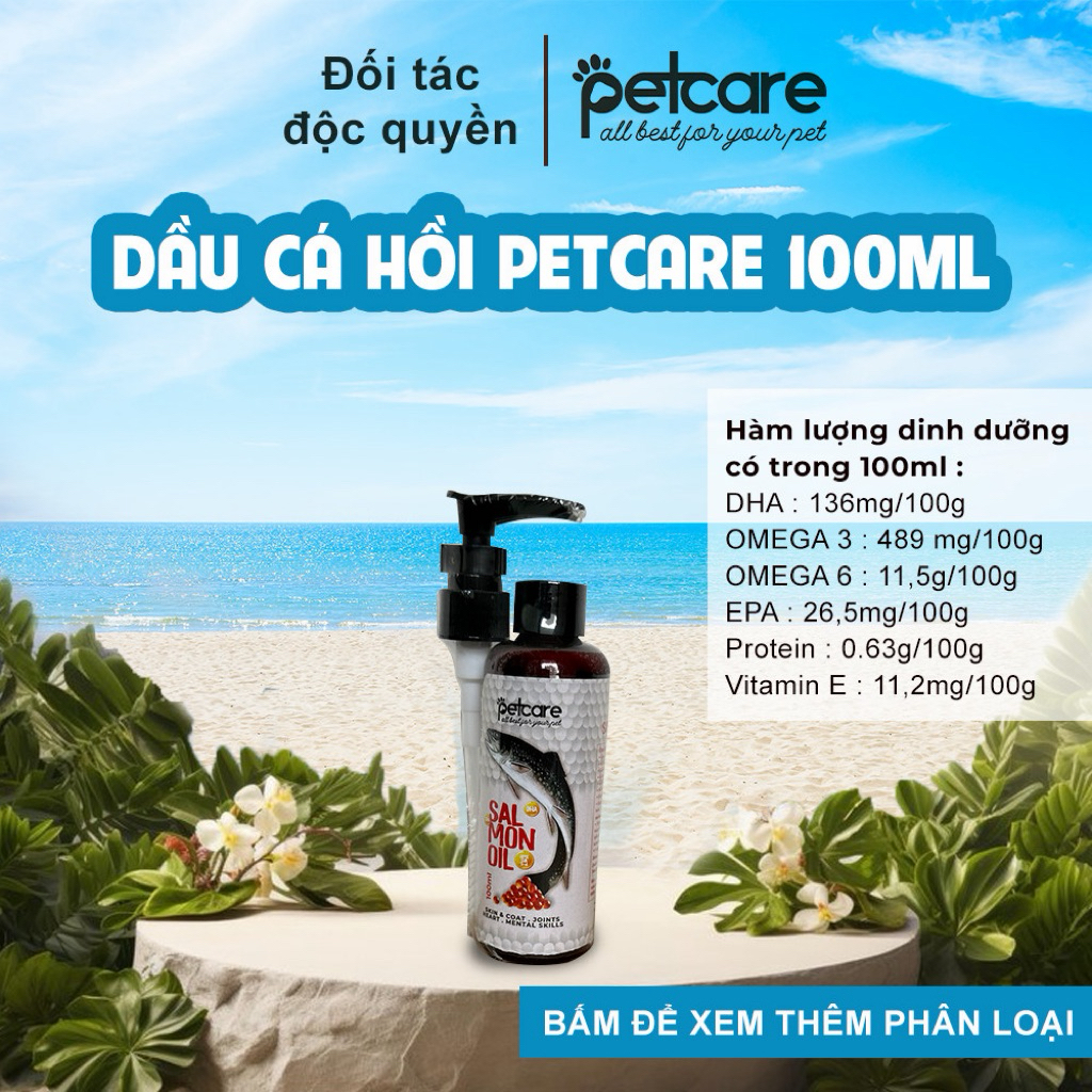 C9_Combo 1 Dầu Cá Hồi 100ml + 1 Gói Ruốc Cá Hồi 100gr