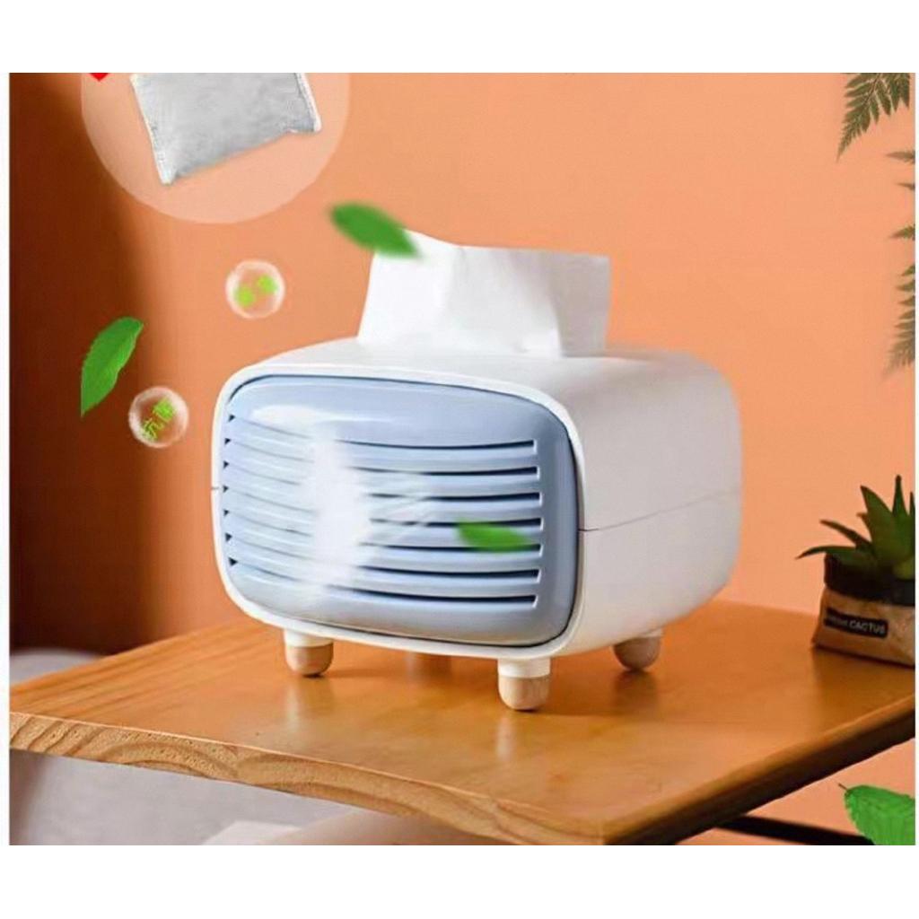 Hộp giấy ăn radio - Hộp đựng khăn giấy khử mùi