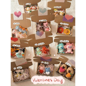 Set Quà Box Giftset Postcard Cặp Đôi Mix Móc Khoá Handmade Tổng Hợp Đáng Yêu Cho Crush Love Valentines