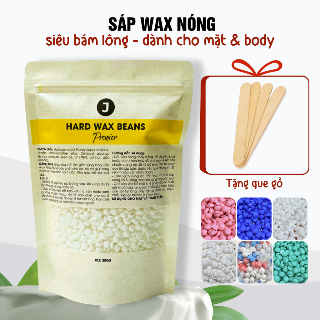 Sáp wax lông nóng giúp làm sạch lông nách, tay, chân, bikini, hard wax ...