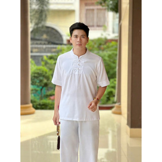 3Nút Nam Vải ẤnĐộ Cao Cấp # Đồ Lam Nam Đi Chùa