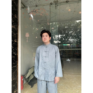 LTụ Nam Tay Dài Vải ẤnĐộ Cao Cấp #Đồ Bộ Nam Đi Chùa