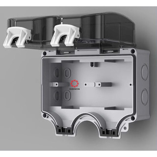 Ổ cắm chống nước IP66 HOMIN có VAT ngoài trời nâng cấp với thiết kế mới 2026