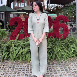 KimTiền Vải ẤnĐộ Cao Cấp Nữ # Đồ Lam Đi Chùa