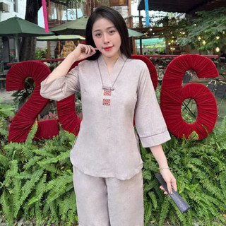 KimTiền Vải ẤnĐộ Cao Cấp Nữ # Đồ Lam Đi Chùa