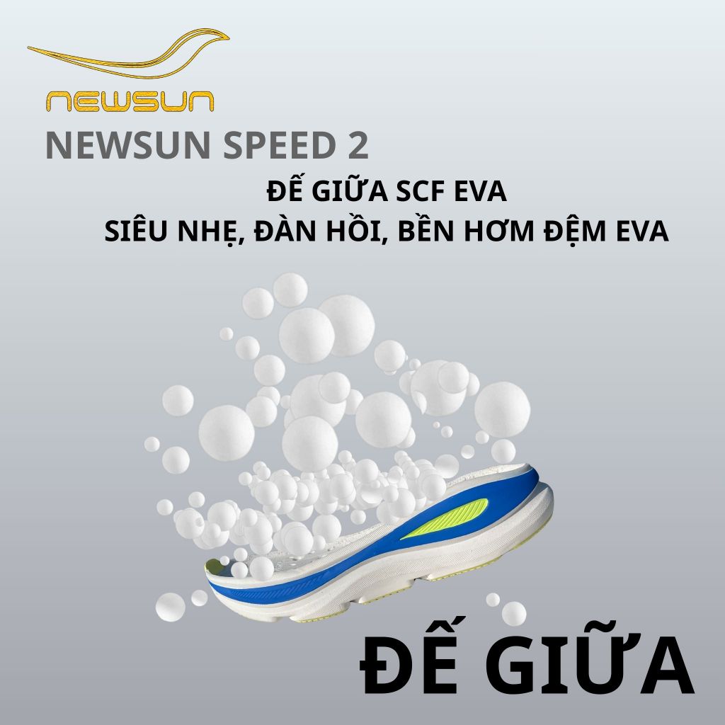 Giày Thể Thao Chạy Bộ NewSun – Công Nghệ MetaRocker, Hỗ Trợ Chạy Đường Dài, Chạy Êm Không Mỏi