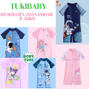 Đồ bơi bé trai bé gái Tukibaby liên thân hoạ tiết siêu xinh size nhí+đại 10-40kg, đồ bơi cho bé trai bé gái 4 màu
