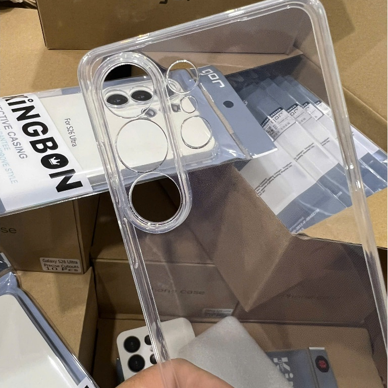 Kính Cường Lực Samsung Ko Viền GOR KiNGBON Vân Tay Siêu Âm Cảm Ứng Nhạy Trong Suốt S24/S25/S26Ultua