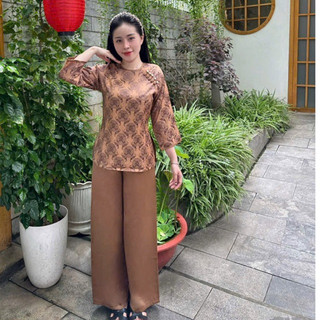 5Nút Sò Gấm 2Da Cao Cấp Nữ# Đồ Lam Đi Chùa
