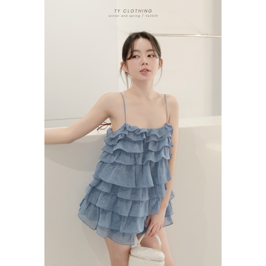 Set babydoll Tầng Xanh - Hàng Thiết Kế - TY CLOTHING