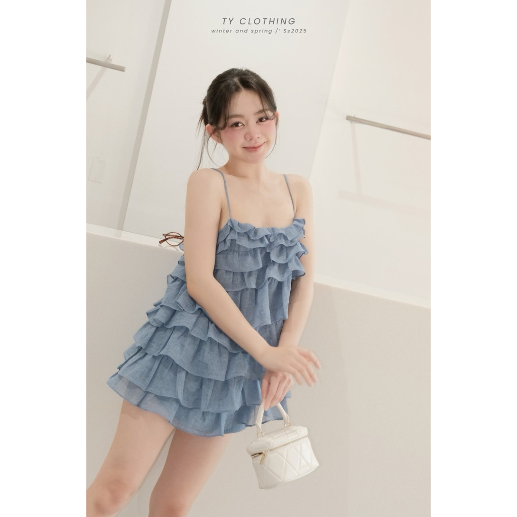 Set babydoll Tầng Xanh - Hàng Thiết Kế - TY CLOTHING