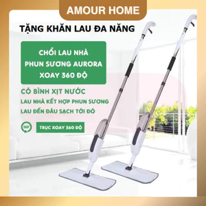 Chổi Lau Nhà Phun Sương 360 độ - Cây Lau Nhà Thông Minh Phun Sương Xoay 360 Độ Tiện Ích Cho Gia Đình