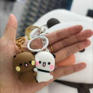 Sẵn hàng Quà tặng bạn trai/bạn gái  móc khoá bubu dudu (yier) phát ra âm thanh + đèn ngủ mini + túi mù