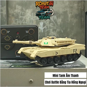 Xe Tăng mini Leopard V3 777-584 - Tank điều khiển từ xa có tia hông ngoại, âm thanh và xoay tháp