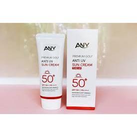 Combo 2 tuýp Kem Chống Nắng Any Hàn Quốc 60ml Premium Golf Anti UV SPF 50+ ( Nâng tông, trắng da, không bết)