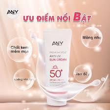 Combo 2 tuýp Kem Chống Nắng Any Hàn Quốc 60ml Premium Golf Anti UV SPF 50+ ( Nâng tông, trắng da, không bết)