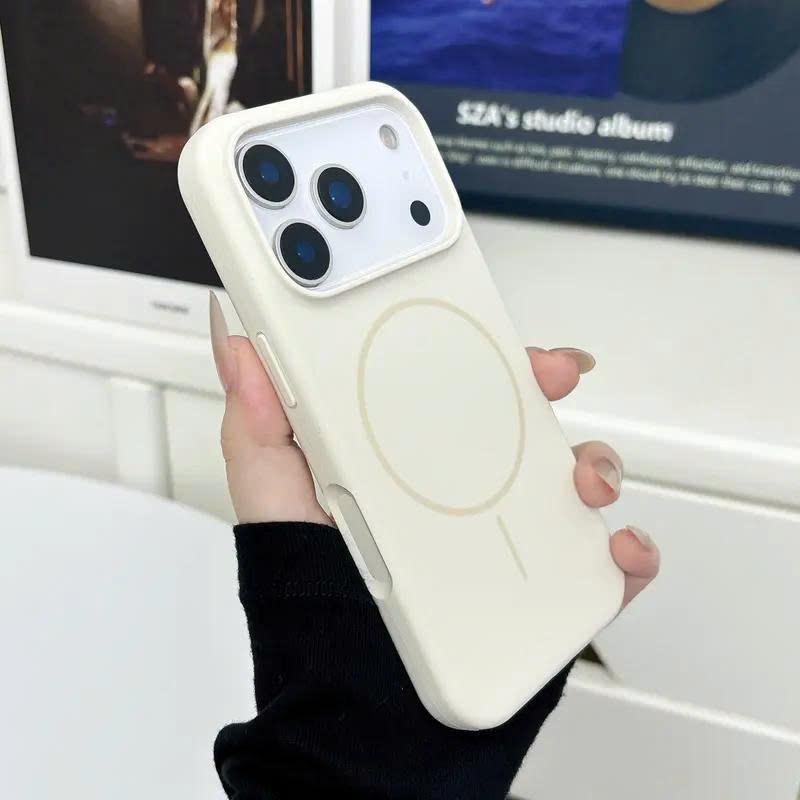 Ốp lưng Beizun silicon mềm chống bám bẩn va đập màu trơn hỗ trợ sạc không dây cho iPhone 11-17 Promax