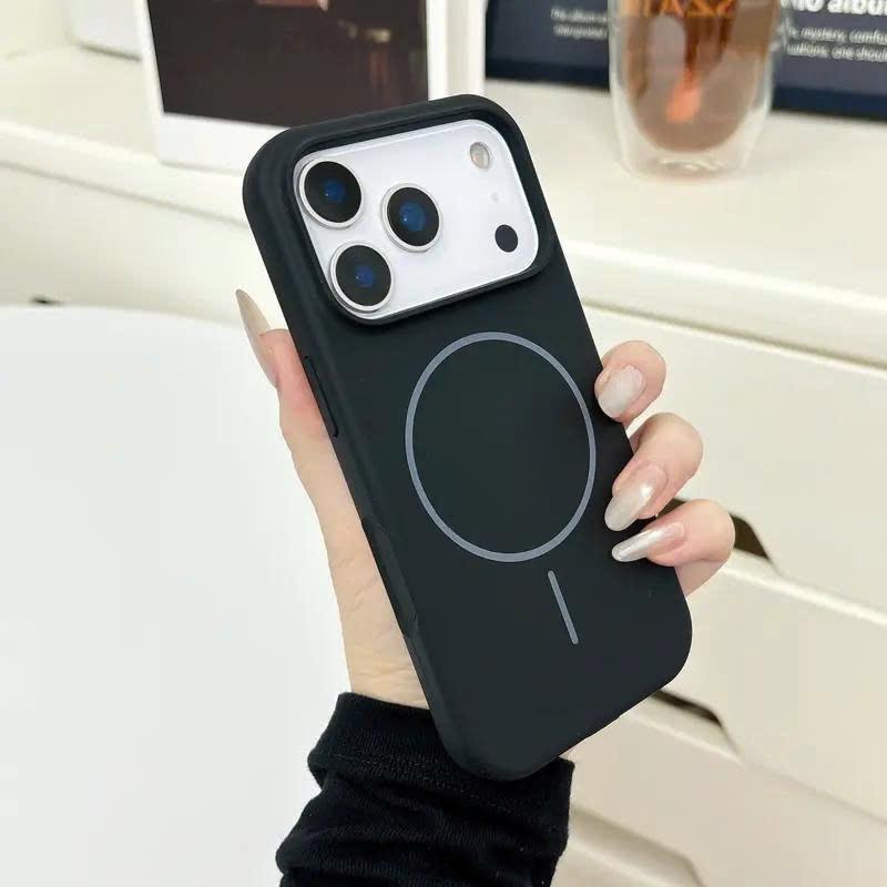 Ốp lưng Beizun silicon mềm chống bám bẩn va đập màu trơn hỗ trợ sạc không dây cho iPhone 11-17 Promax