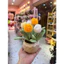 Chậu tulip bằng len chậu để bàn decor trang trí