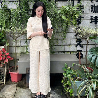 Mẫu 10Nút Gấm 2Da Cao Cấp Nữ # Đồ Lam Đi Chùa
