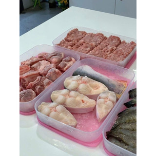 Hộp Trữ Đông Freezermate 650ml Dẹp Tupperware, Hộp Thấp Trữ Đông Nhựa Nguyên Sinh An Toàn
