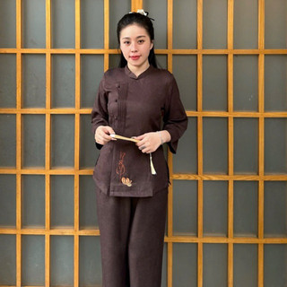 Trụ Xếp Ly Ngộ Vải ẤnĐộ Cao Cấp Nữ # Đồ Lam Đi Chùa