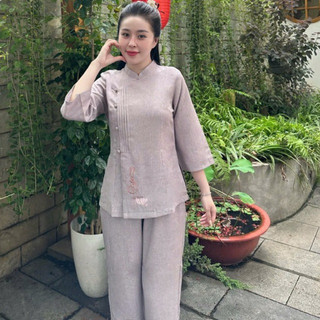 Trụ Xếp Ly Ngộ Vải ẤnĐộ Cao Cấp Nữ # Đồ Lam Đi Chùa
