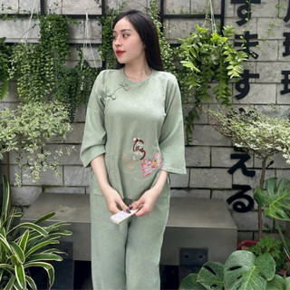 Sò Tâm Vải ẤnĐộ Cao Cấp Nữ # Đồ Lam Đi Chùa