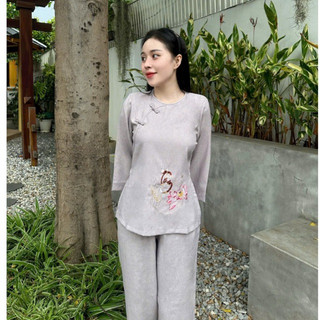 Sò Tâm Vải ẤnĐộ Cao Cấp Nữ # Đồ Lam Đi Chùa