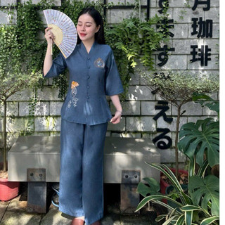 BàLai Bồ Đề Vải ẤnĐộ Cao Cấp Nữ # Đồ Lam Đi Chùa