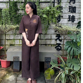 BàLai Bồ Đề Vải ẤnĐộ Cao Cấp Nữ # Đồ Lam Đi Chùa