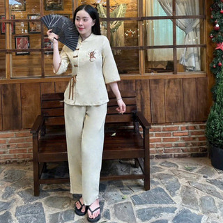 Lá Phúc Nơ Vải Ấn Độ Cao Cấp Nữ # Đồ Lam Đi Chùa