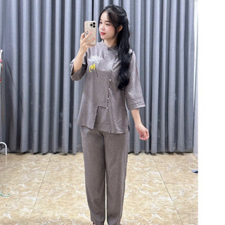 Cài Nút An Vải Ấn Độ Cao Cấp Nữ # Đồ Lam Đi Chùa
