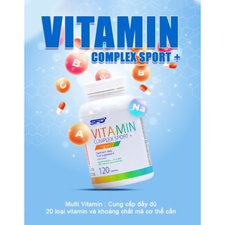 Vien uống vitamin tổng hợp SFD Vitamin Complex Sport+ - 120 viên